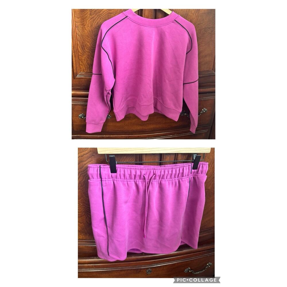 All in Motion Women's Pink Athletic Skort Set M Built-in Shorts Adjustable Waist